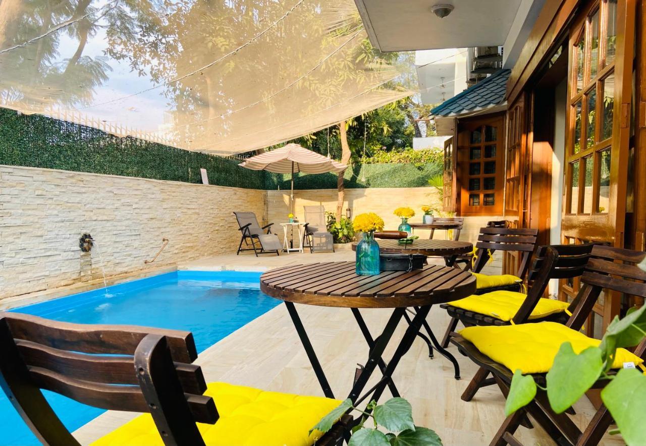 Roshani Pool Villa Gurgaon - 7Br #Privatepool #Villa #Bungalow #Garden #Staycation Dış mekan fotoğraf